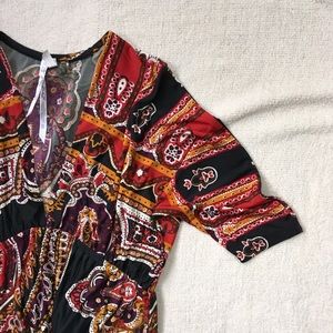 NWOT Cristinalove mini dress or shirt V NECK B101